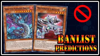 Master Duel Banlist Predictions! Snake-Eyes Too Much?