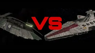 Star Wars Баттл. Фрегат "Щедрый" VS Крейсер "Венатор"