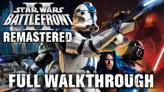 Star Wars: Battlefront 2 (2005) Remastered - Full Campaign Walkthrough Gameplay Longplay (4K 60)