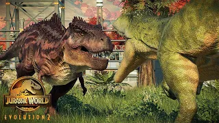 TARBOSAURUS VS CARCHARODONTOSAURUS | Jurassic World Evolution 2