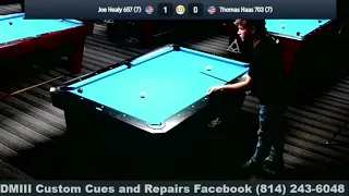 Thomas Haas (704) vs Joe Healy (657) King Seat Open 9 ball race to 7