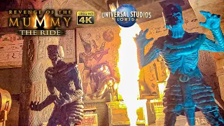 October 2022 Revenge of the Mummy Roller Coaster On Ride 4K POV Universal Studios Florida Orlando