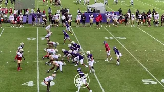 49ers Nick Bosa wrecked havoc on the Vikings offense on day two of joint practices