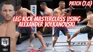 UFC 4| Volkanovski Leg Kick Masterclass! New Block Animation And Calf Kicks (Patch 7.0)