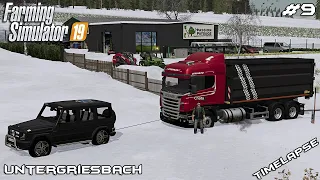 Cleaning snow after blizzard | Lawn Care on Untergriesbach | Farming Simulator 19 | Episode 9