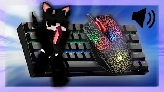 Keyboard and Mouse ASMR with Bloody A70!!! | Bedwars Hypixel