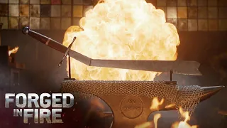 TWO-HANDED INDONESIAN SWORD BRINGS THE PAIN (Season 8) | Forged in Fire