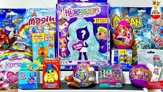 СЮРПРИЗ MIX! HAIRDORABLES, PIKMI POPS, Щенячий патруль, Surprisamals, Kinder Surprise unboxing