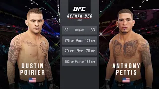 ДАСТИН ПОРЬЕ VS ЭНТОНИ ПЭТТИС UFC 4 CPU VS CPU