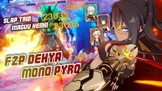 ON FIRE! F2P BUILD DEHYA C0 MONO PYRO PUNCH TRIO MAGUU KENKI - SPIRAL ABYSS 3.4 F12-2