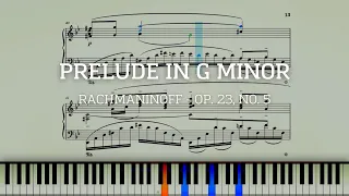 Prelude in G minor (Op. 23, No. 5) - Rachmaninoff | Piano Sheet Music