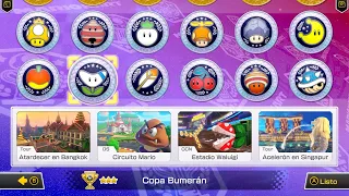 Mario Kart 8 Nuevas Pistas Copa Bumerán con atajos