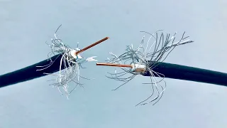 Learn how to splice TV antenna cables very simply!