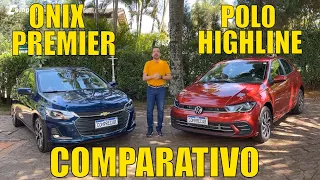 Comparativo: Polo Highline 2023 x Onix Premier 2023 - Qual é melhor?