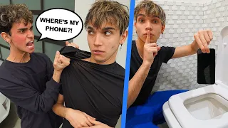 Hiding My Twin Brother's Phone For 24 Hours! (HE WENT CRAZY)