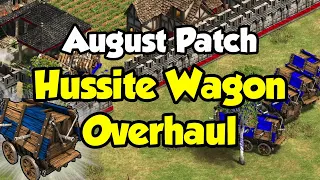 Big changes for the Hussite Wagon! (August patch AoE2)