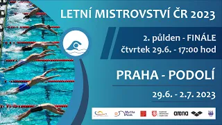 Letní mistrovství ČR v plavání 2023 (čtvrtek finále)