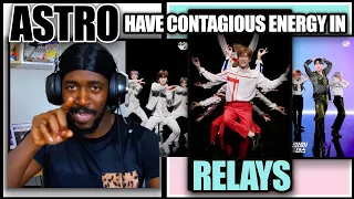 PRO DANCER REACTS ASTRO RELAY DANCES | 릴레이댄스 아스트로(ASTRO) - Knock 널 찾아가 + BABY + All Night(전화해)