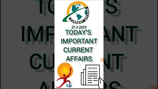 🔔27 March IMP Current Affairs📢🔥| Daily Dose | #shorts #short #youtubeshorts #shortvideo #trending