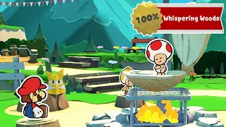 Paper Mario The Origami King - 100% Walkthrough - Whispering Woods