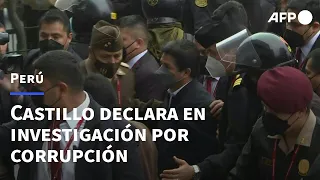 Presidente de Perú declara ante fiscalía por caso de supuesta corrupción | AFP