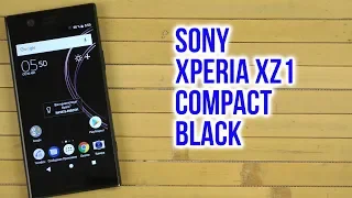 Распаковка Sony Xperia XZ1 Compact G8441 Black