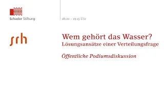 "Wem gehört das Wasser?" – Lösungsansätze einer Verteilungsfrage