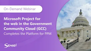 Microsoft Project for the web in the Government Community Cloud (GCC)