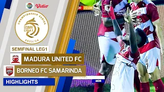 Madura United FC VS Borneo FC Samarinda - Highlights | Championship Series BRI Liga 1 2023/24