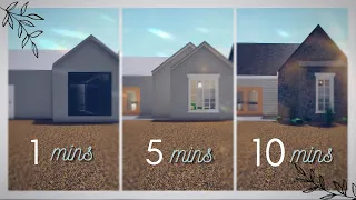 Building a house in 1 minute, 5 minutes, and 10 minutes! | ArchiBlox