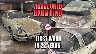ABANDONED BARN FIND First Wash In 22 Years Porsche 911E Targa! Satisfying Car Detailing Restoration