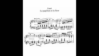 Karaoke: Gabriel Fauré - Le Papillon et la Fleur, Op. 1/1 + Score