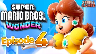 Super Mario Bros. Wonder Gameplay Walkthrough Part 4 - Daisy! World 2 Fluff-Puff Peaks 100%!