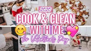 COOK AND CLEAN WITH ME FOR VALENTINES DAY 2020! | VALENTINES DAY DINNER IDEAS