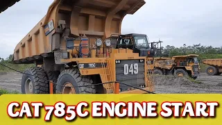 Caterpillar 785c Engine Start & Test Dump