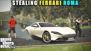 STEALING SECRET CAR "FERRARI ROMA | GTA 5 PAKISTAN