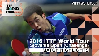 2016 Slovenia Open Highlights: Joo Se Hyuk vs Thiago Monteiro (R32)