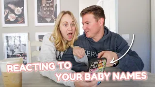 reacting to your BABY NAME ideas for baby girl #3!