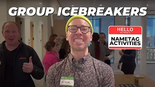 Icebreakers for LARGE Groups: Name Tag Activity Demonstration