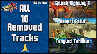 Sonic Forces: Speed Battle | Old vs New | All 10 Removed Tracks