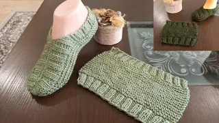 Knitting Very Easy Socks For Ladies & Men |  Woolen Socks | Booties | Slippers | Written Instruction