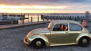 1971 Beetle Vinyl Wrapped in Avery Gold Chrome