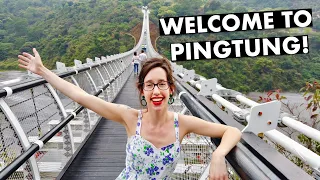 OUR DAY TRIP TO PINGTUNG, 屏東市! LOCAL TRAIN | TAIWAN'S FIRST CACAO GROWER| AMAZING SUSPENSION BRIDGE