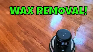 Wax Removal and Hardwood Floor Refinishing for new home owners.