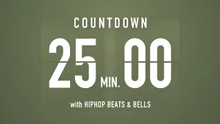 25 Minutes Countdown Timer Flip clock 🎵 / +HIP HOP BEATS