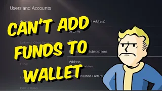 How To Fix Can't Add Funds To PS5 Wallet Balance 2022