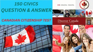 Canadian Citizenship Test 2024 || 150  Important Question and Answer to pass.