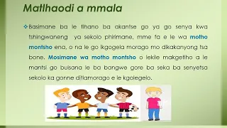 Setswana: Thuto ya matlhaodi