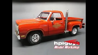 1978 Dodge Lil Li'l Red Express Pickup Truck 1/18 Scale Model Diecast Review and Unboxing Autoworld