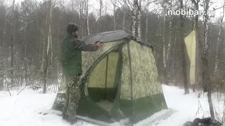 Мобиба МБ-10 + печь Гравицапа КЦ-4 зимой. Подготовка